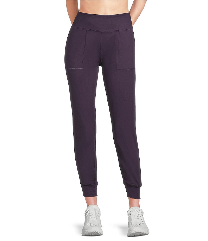Kinesis High Rise Slim Sueded Jersey Moisture Wicking Pull-On Joggers