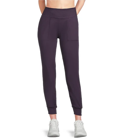Kinesis High Rise Slim Sueded Jersey Moisture Wicking Pull-On Joggers
