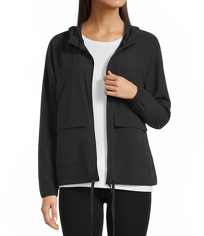 Kinesis Long Sleeve Zipper Front Patch Pocket Coordinating Jacket