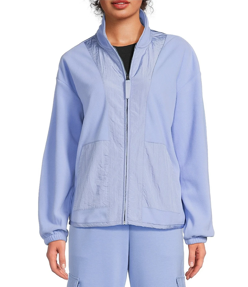 Kinesis Mixed Fleece V-Neck Long Sleeve Jacket