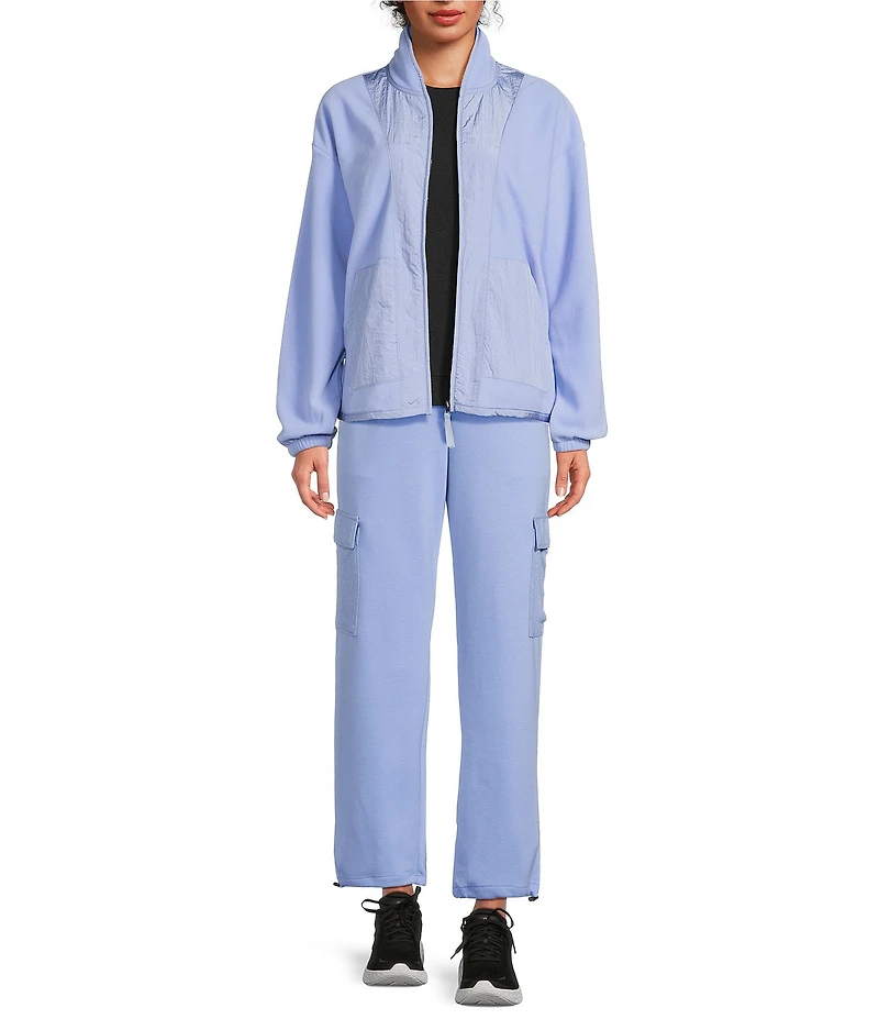 Kinesis Mixed Fleece V-Neck Long Sleeve Jacket