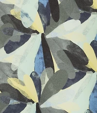 Kinesis Printed Quarter-Zip Mock Neck 3/4 Sleeve Coordinating Pullover