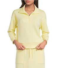 Kinesis Quarter-Zip Mock Neck 3/4 Sleeve Coordinating Pullover