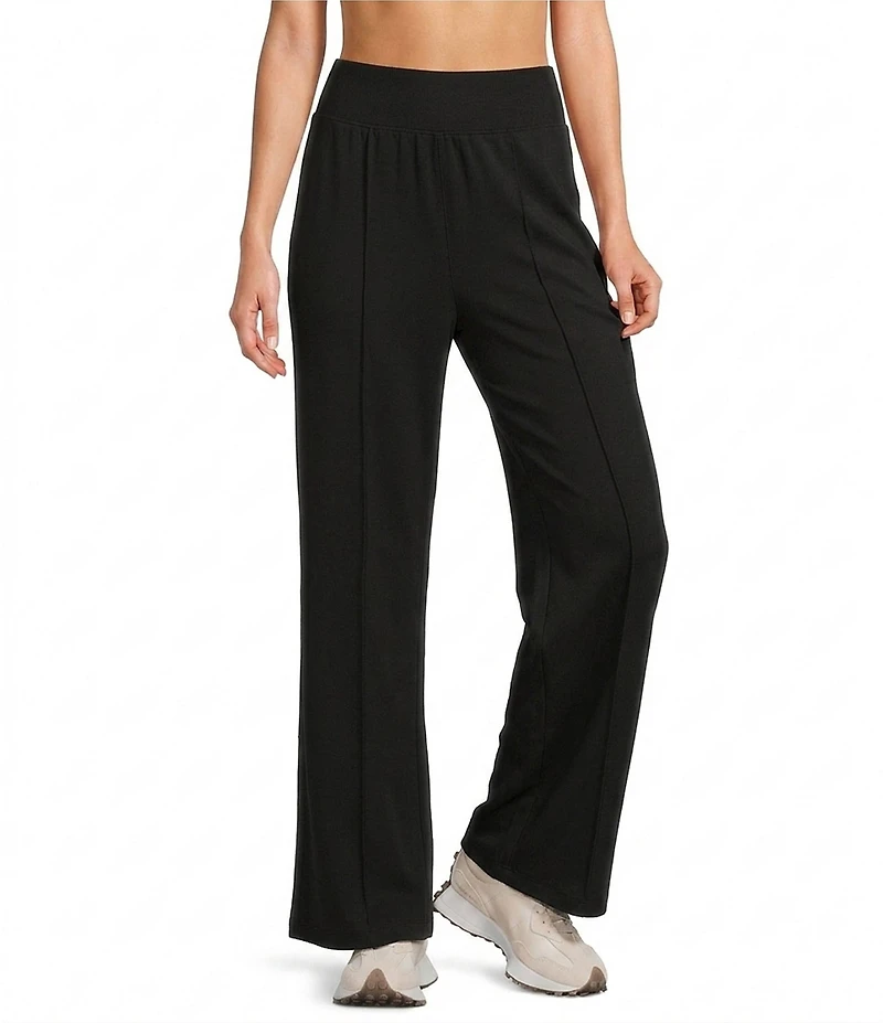 Kinesis Rib Waist Wide Leg French Terry Pants