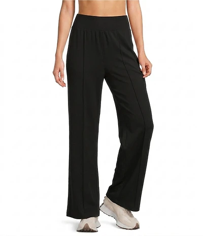Kinesis Rib Waist Wide Leg French Terry Pants