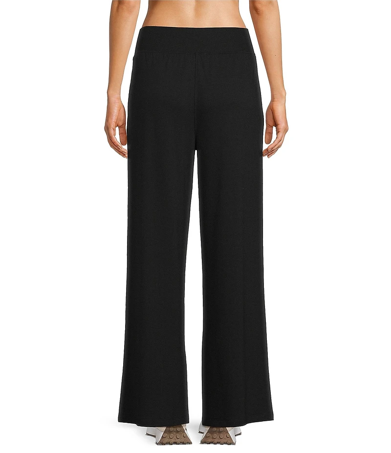 Kinesis Rib Waist Wide Leg French Terry Pants