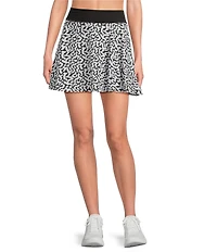 Kinesis Printed Pull-On Flowy Skirt