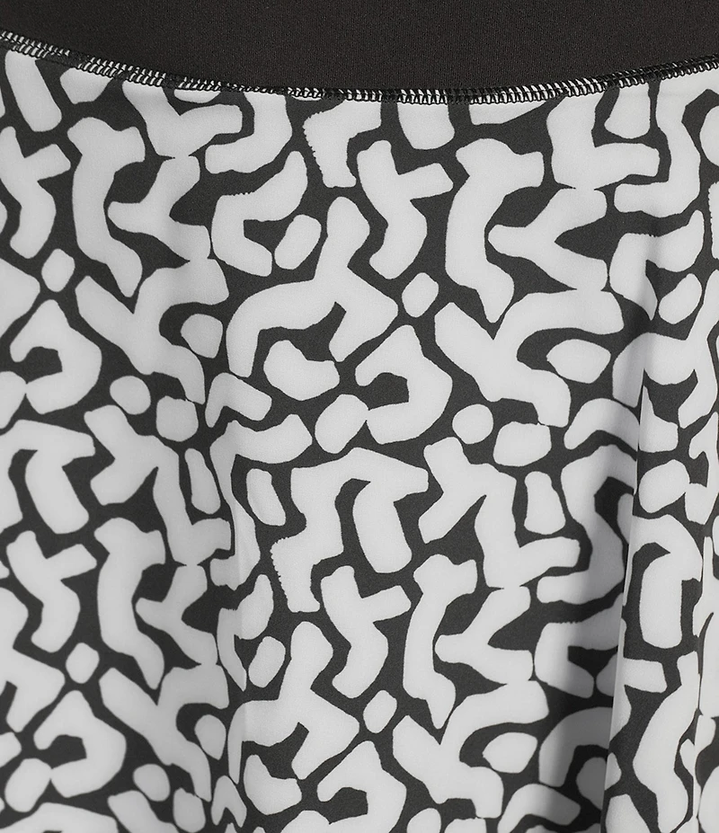 Kinesis Printed Pull-On Flowy Skirt