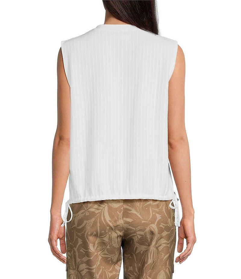 Kinesis Sleeveless Split Neck Top