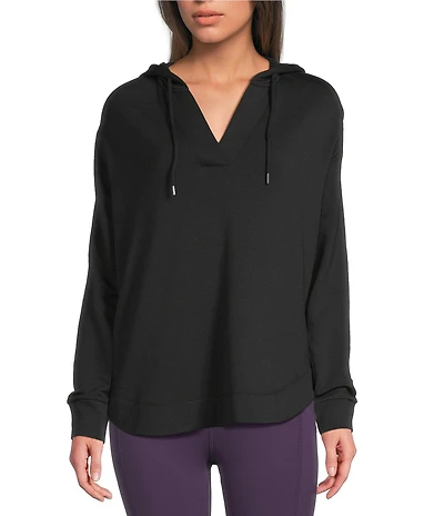 Kinesis Split Neck Long Sleeve Hoodie