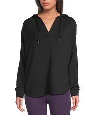 Kinesis Split Neck Long Sleeve Hoodie