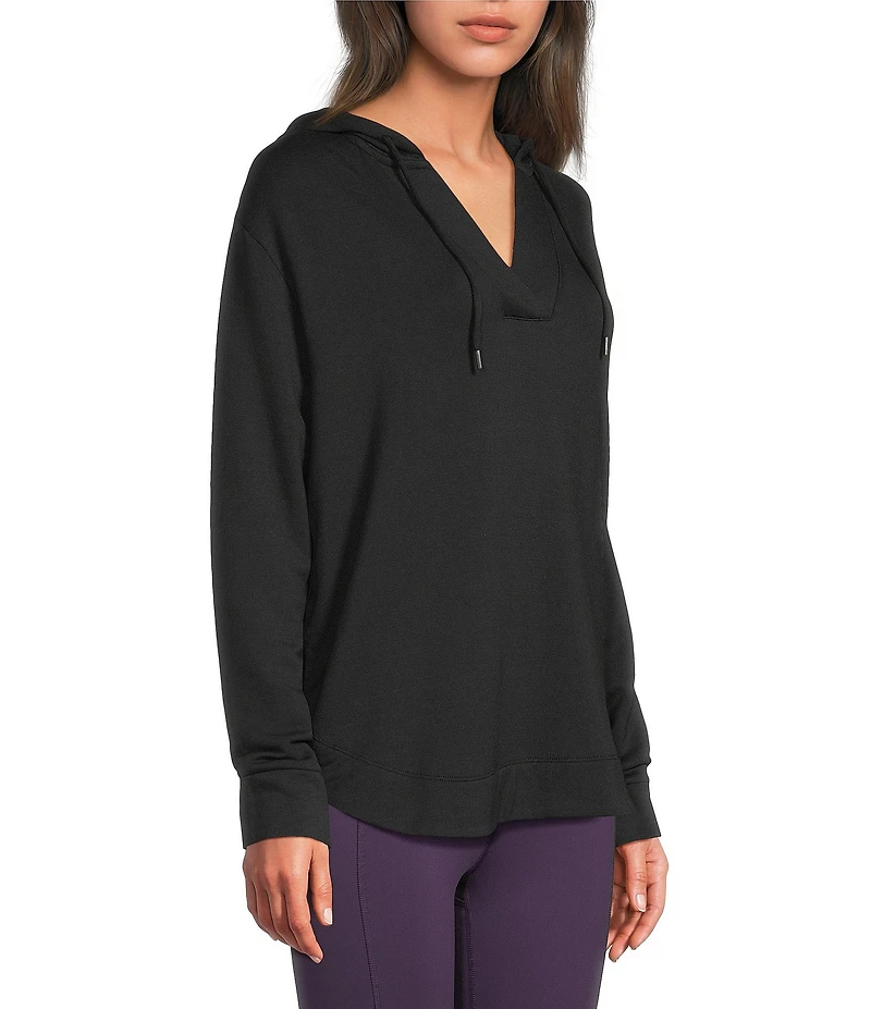 Kinesis Split Neck Long Sleeve Hoodie