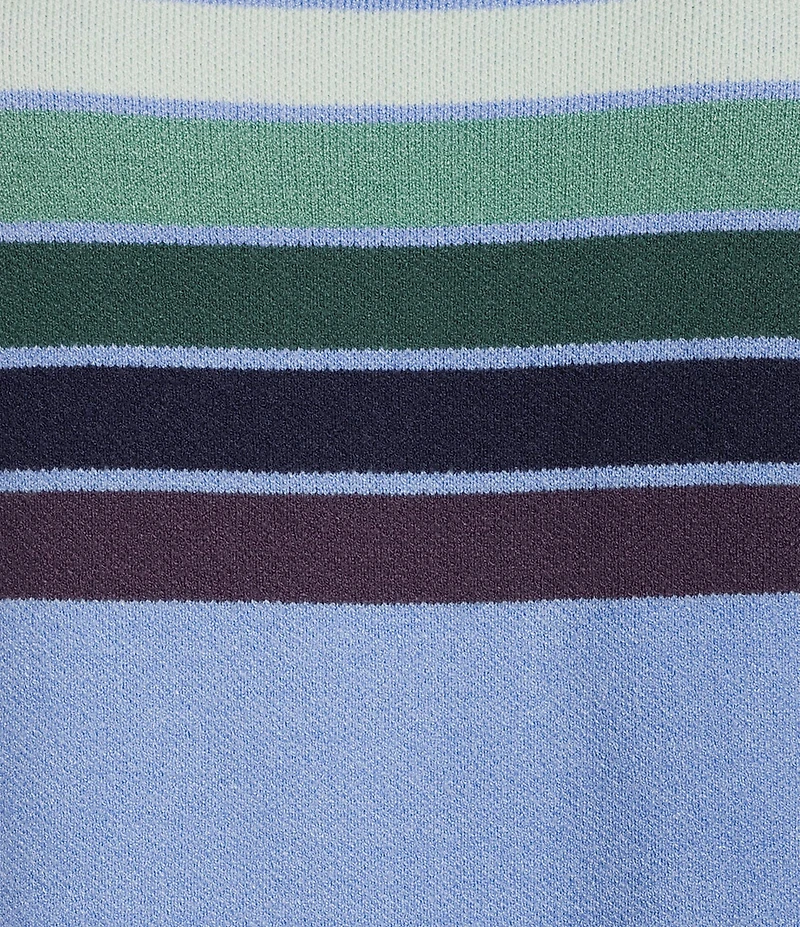 Kinesis Stripe Print Crew Neck Long Sleeve Sweater