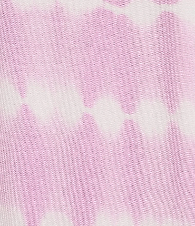 Kinesis Tie-Dye Crew Neck Sleeveless Bubble Hem Tank