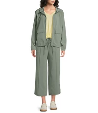 Kinesis V-Neck 3/4 Sleeve Twist Front Pointelle Top