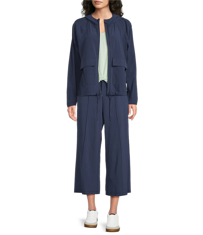 Kinesis V-Neck 3/4 Sleeve Twist Front Pointelle Top