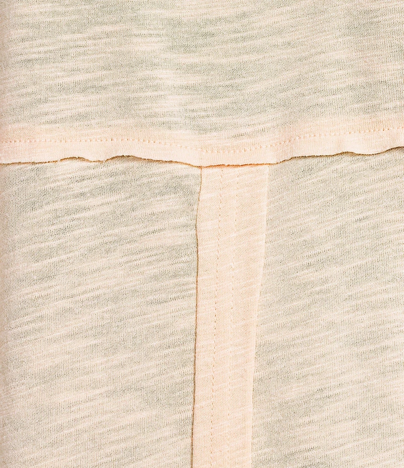 Kinesis V-Neck Raw Edge Dolman Tee