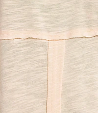 Kinesis V-Neck Raw Edge Dolman Tee