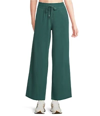 Kinesis Velour Knit Elastic Waist Wide Leg Coordinating Pants