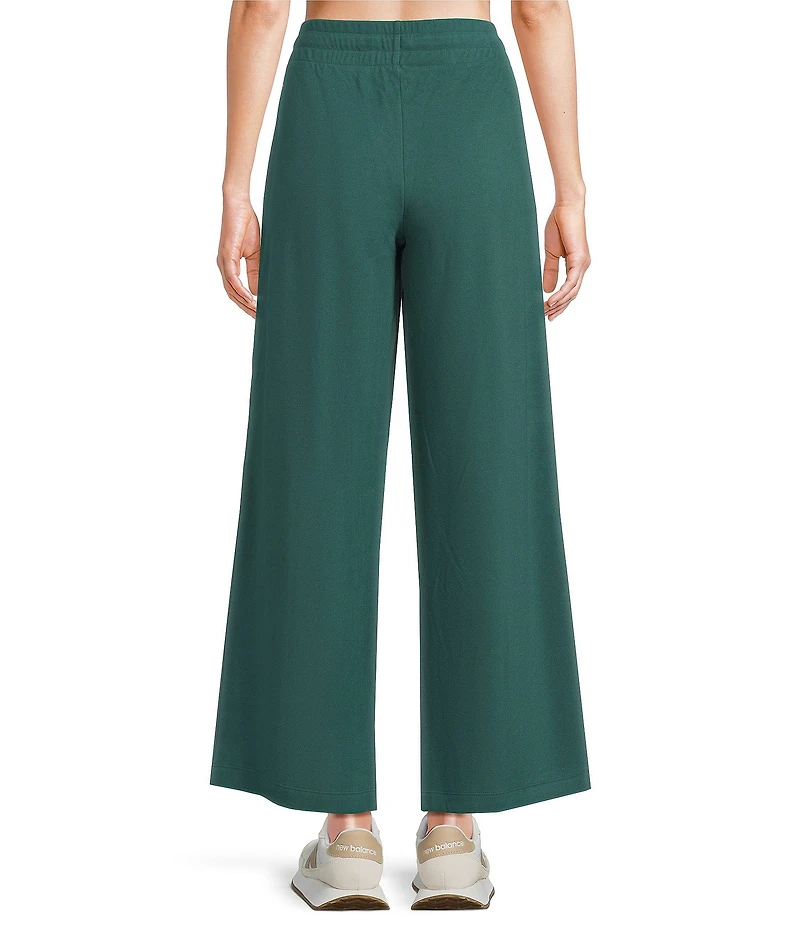 Kinesis Velour Knit Elastic Waist Wide Leg Coordinating Pants