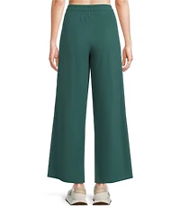 Kinesis Velour Knit Elastic Waist Wide Leg Coordinating Pants