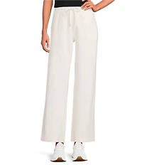 Kinesis Velour Knit Elastic Waist Wide Leg Coordinating Pants