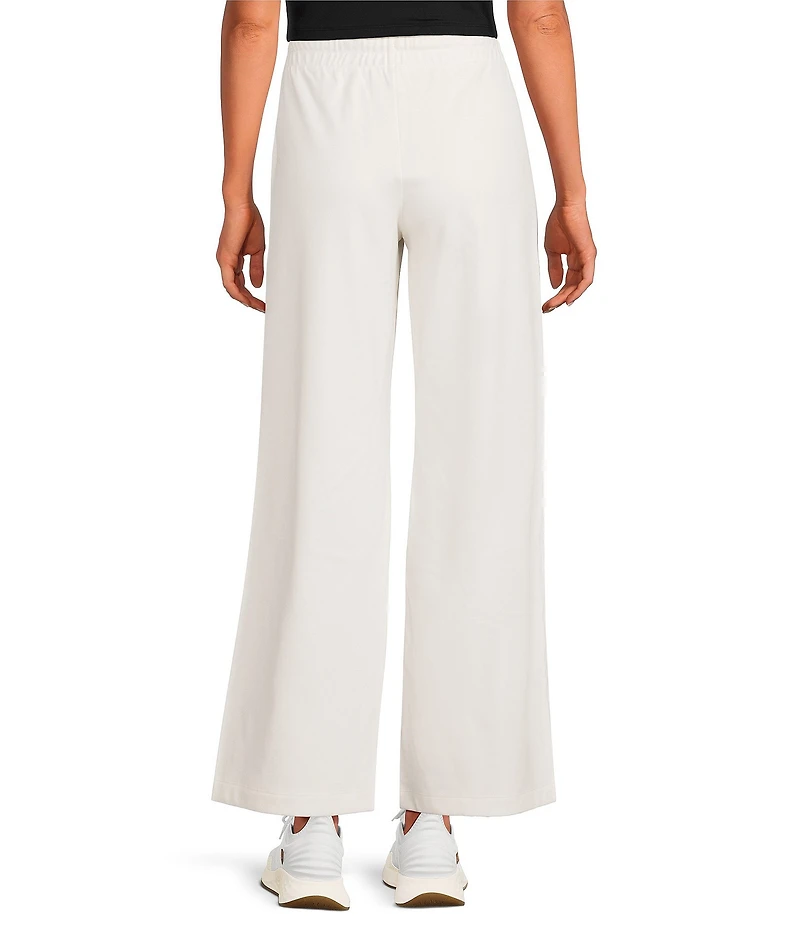 Kinesis Velour Knit Elastic Waist Wide Leg Coordinating Pants