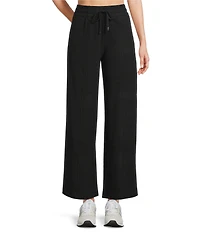 Kinesis Velour Knit Elastic Waist Wide Leg Coordinating Pants