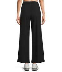 Kinesis Velour Knit Elastic Waist Wide Leg Coordinating Pants