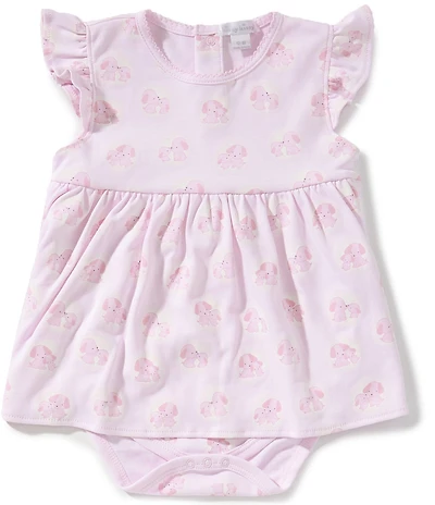 Kissy Kissy Baby Girls Puppy Family Printed Bodysuit Dress