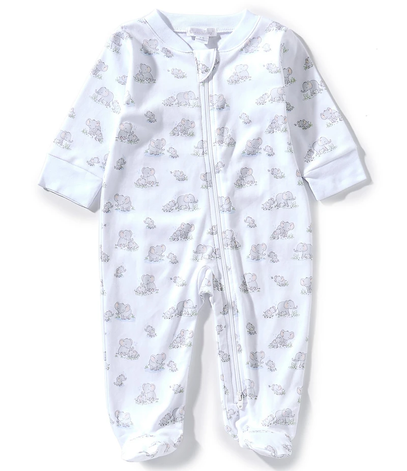 Kissy Kissy Baby Boys Long-Sleeve Elephant Esprit Print Footie