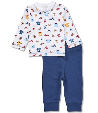 Kissy Kissy Baby Boys Long Sleeve Printed Football Top & Fever Pants Set