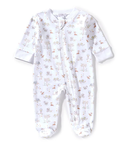 Kissy Kissy Baby Boys Long Sleeve Puppy Park Fun Printed Footed Coverall
