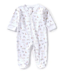 Kissy Kissy Baby Boys Long Sleeve Puppy Park Fun Printed Footed Coverall