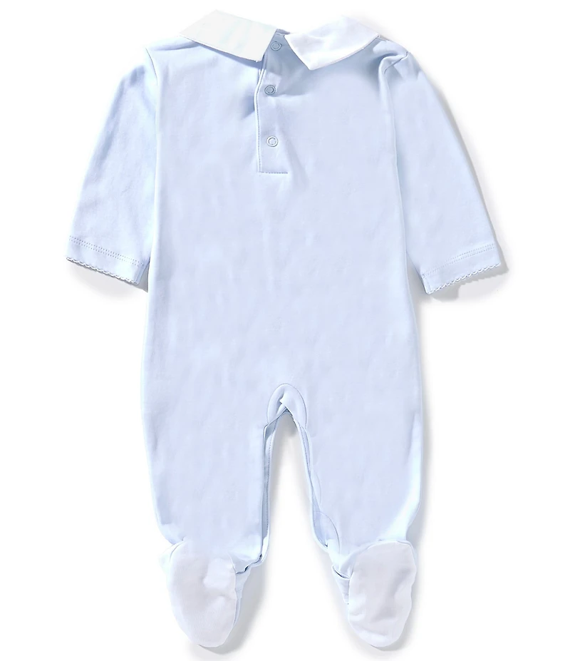 Kissy Kissy Baby Boys Long-Sleeve Riding Rockers Footie With Collar
