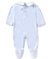 Kissy Kissy Baby Boys Long-Sleeve Riding Rockers Footie With Collar