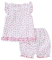 Kissy Kissy Baby Girls Flutter-Sleeve Tulip Blossoms Tunic Top & Matching Shorts Set
