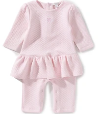 Kissy Kissy Baby Girls Billowy Bows Jacquard Playsuit