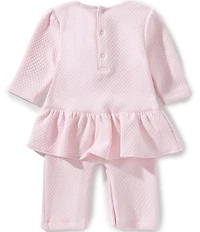 Kissy Kissy Baby Girls Billowy Bows Jacquard Playsuit