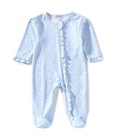 Kissy Kissy Baby Girls Long-Sleeve Fall In Bloom Footed Coverall