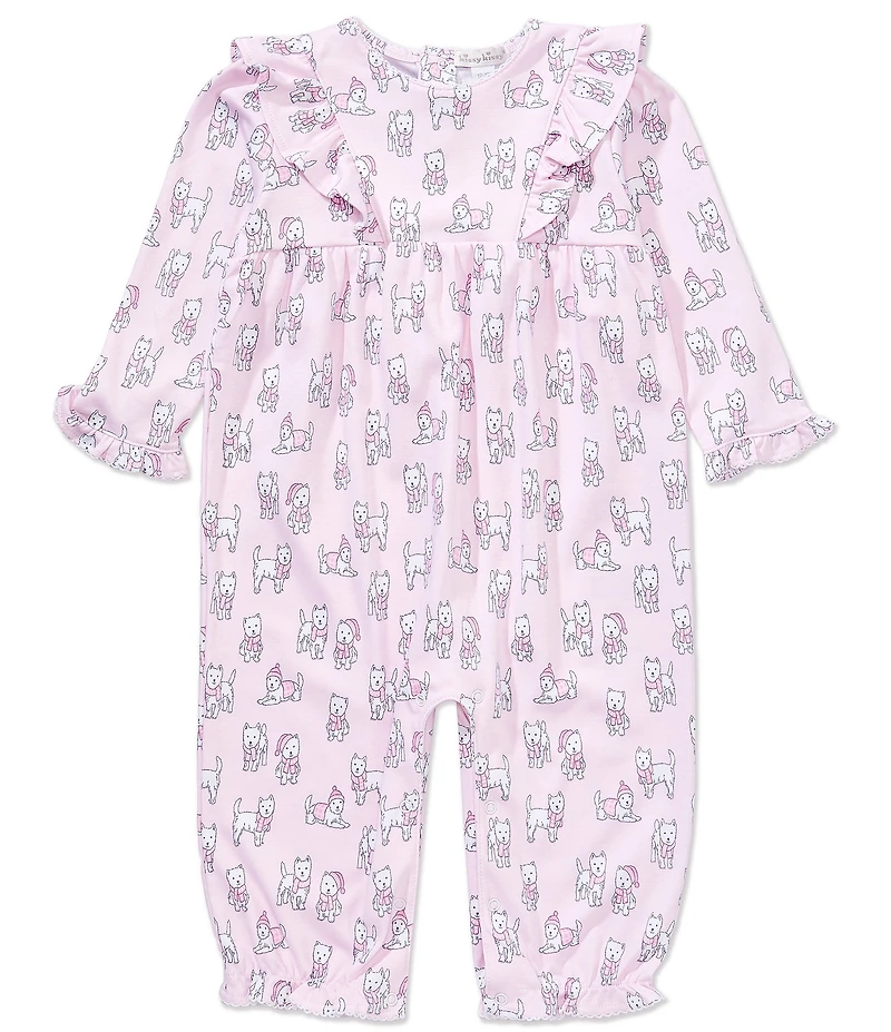 Kissy Kissy Baby Girls Long-Sleeve Puppy Printed Coverall
