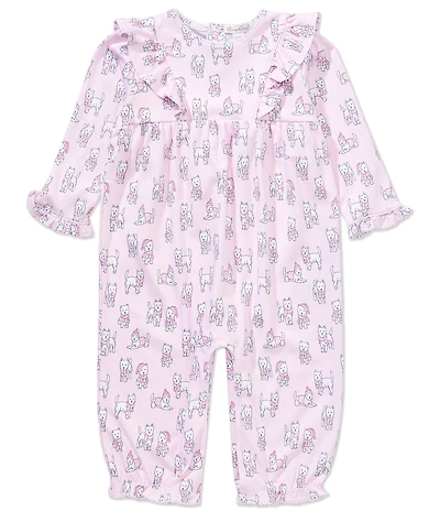 Kissy Kissy Baby Girls Long-Sleeve Puppy Printed Coverall