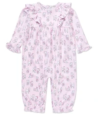Kissy Kissy Baby Girls Long-Sleeve Puppy Printed Coverall