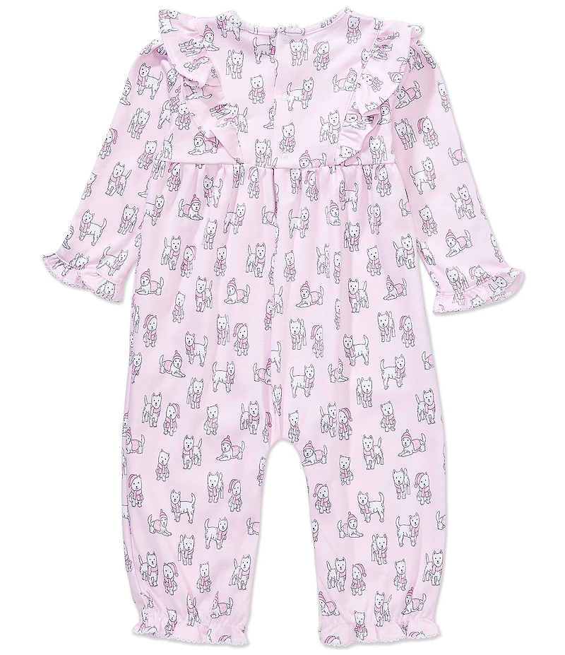 Kissy Kissy Baby Girls Long-Sleeve Puppy Printed Coverall