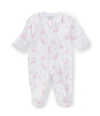Kissy Kissy Baby Girls Long Sleeve Giraffe-Printed Footie Coverall