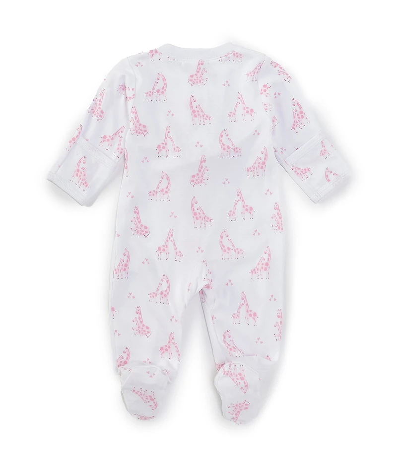 Kissy Kissy Baby Girls Long Sleeve Giraffe-Printed Footie Coverall