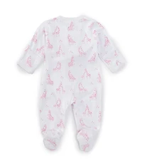 Kissy Kissy Baby Girls Long Sleeve Giraffe-Printed Footie Coverall