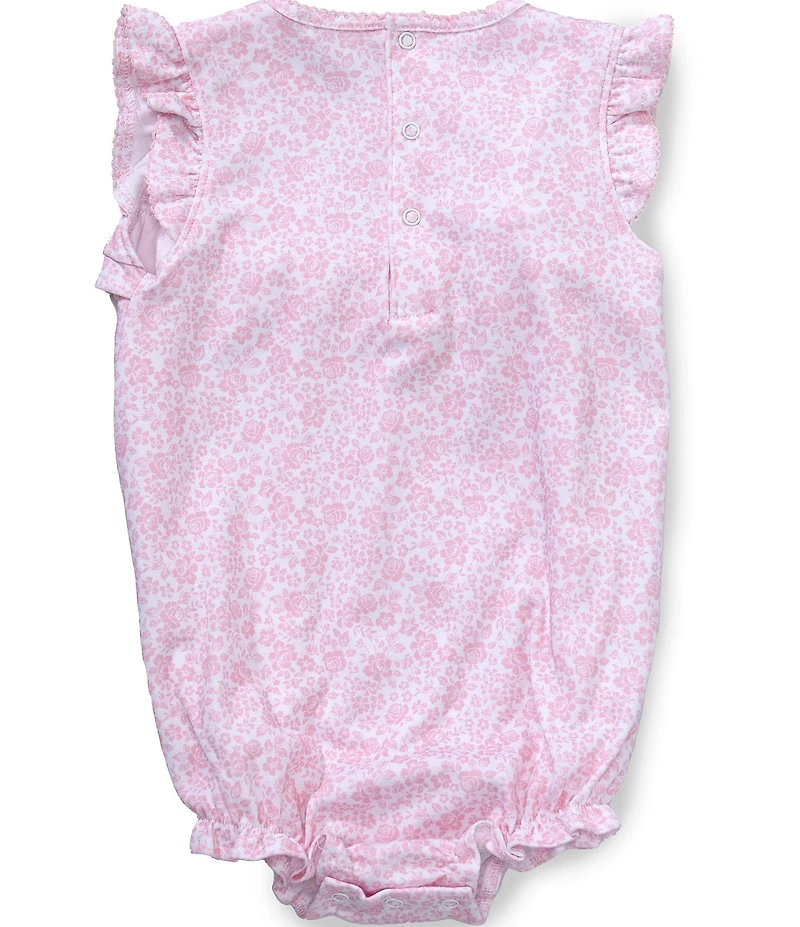 Kissy Kissy Baby Girls Pima Cotton Short Sleeve Country Gardens Print bubble