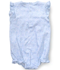 Kissy Kissy Baby Girls Pima Cotton Short Sleeve Country Gardens Print bubble