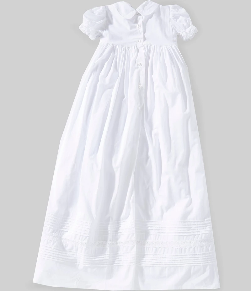 Kissy Kissy Baby Girls Pima Cotton Short Sleeve New Silene Christening Gown & Hat Set